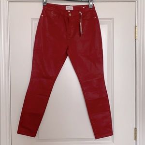 Frame Denim • Le High Skinny Jean • Red • Size 28
